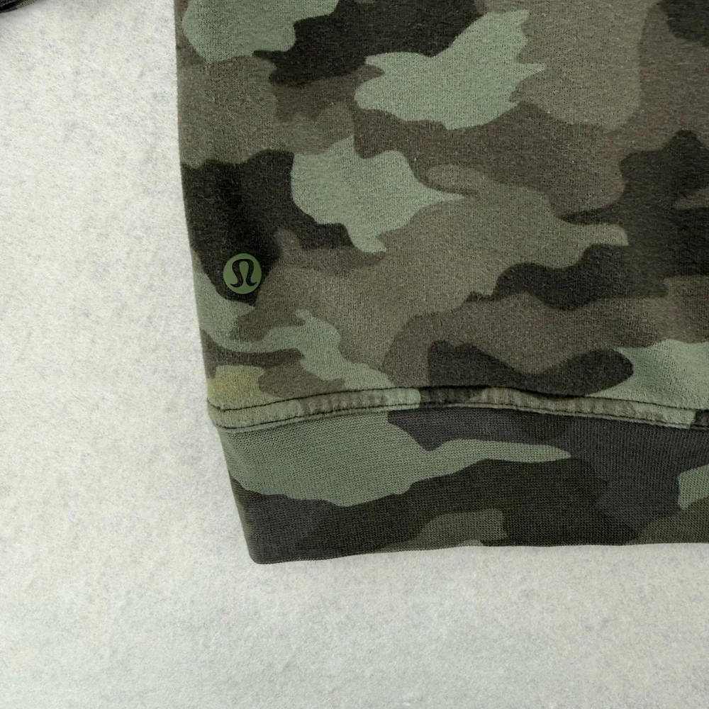 Lululemon All Yours Hoodie *Fleece Heritage 365‎ Camo Green Twill Multi Size 8